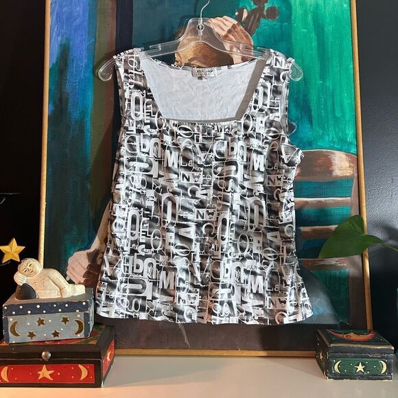 Monochrome Graphic Women's Tank Top XL - Picture 2 of 15